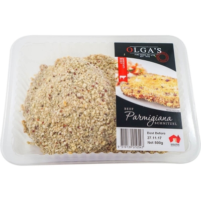 Olgas Beef Parmigiana Schnitzel 500g