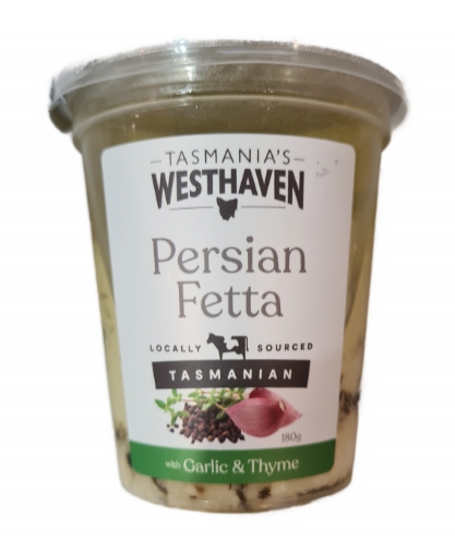 Tasmania's Westhaven Persian Fetta Garlic & Thyme 180g