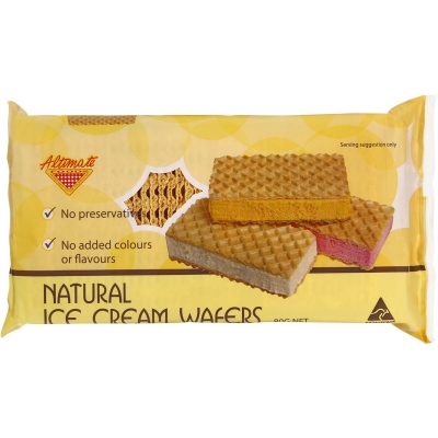 Altimate Foods Ice Cream Wafers Extra Thick Natural 80g