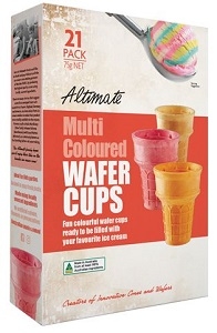 Altimate Multi Colour Ice Cream Cups 21 Pack 75g