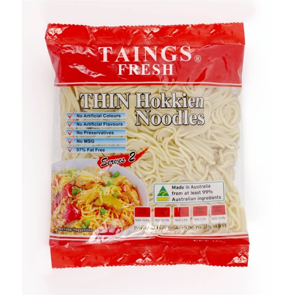 Taings Hokkien Thin Noodles 450g