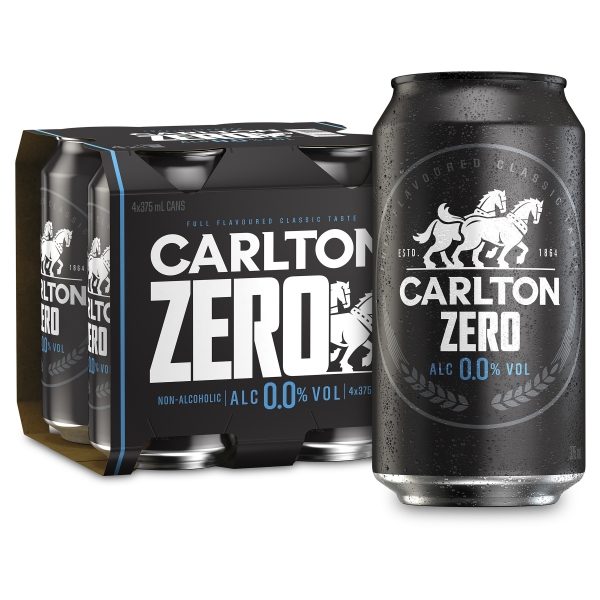 Carlton Zero 4 x 375ml Cans