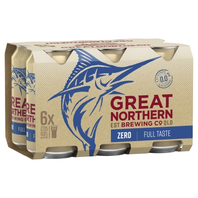 Great Northern Brewing Co Zero 375ml Can 6 Pack