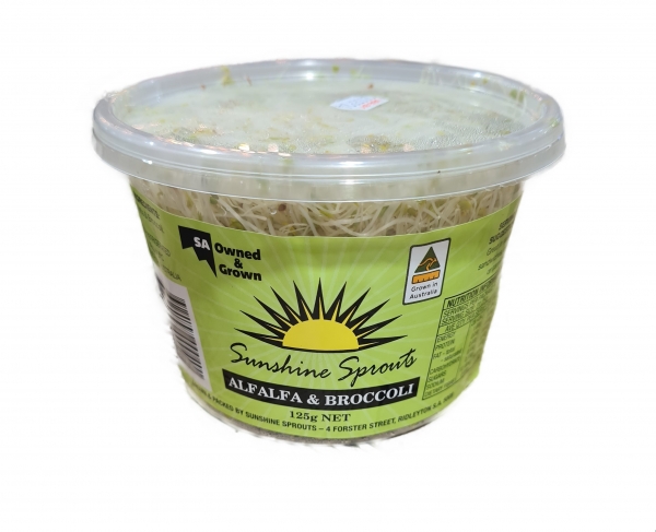 Sunshine Sprouts Alfalfa & Broccoli 125g