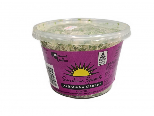 Sunshine Sprouts Alfalfa & Garlic 125g