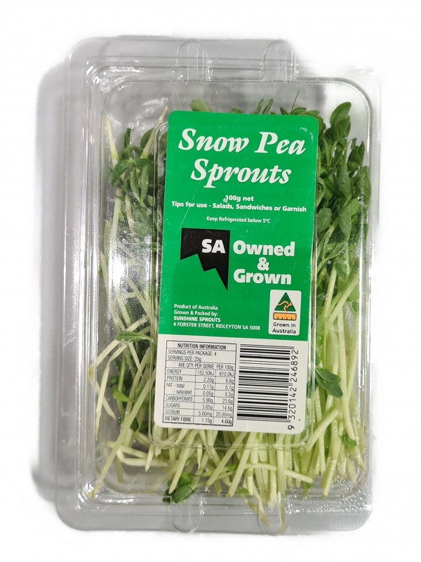 Snow Pea Sprouts Pre Pack 100g