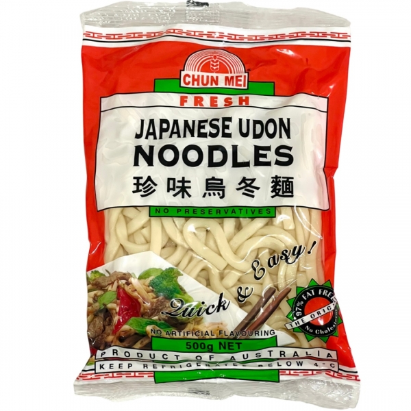 Chun Mei Fresh Japanese Udon Noodles 500g