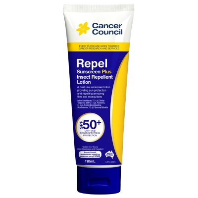 Cancer Council Sunscreen+ Insect Repellent SPF 50+ 110ml