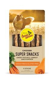 Bow Wow Super Snacks Chicken Sweet Potato Carrot & Pumpkin 5 Pack