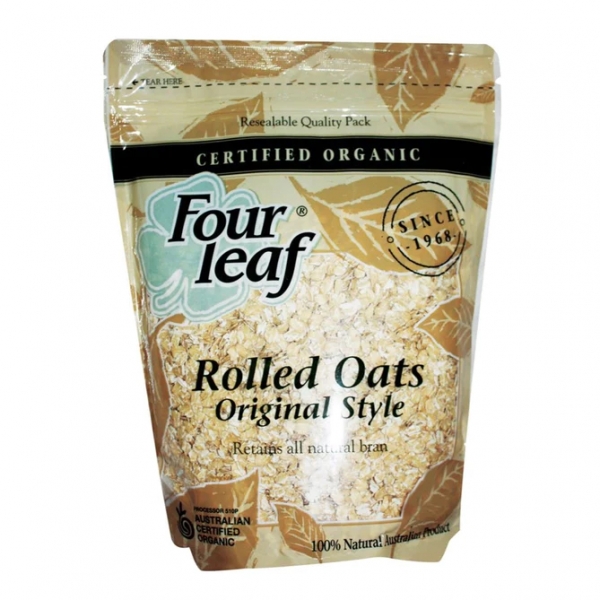 Four Leaf Organic Rolled Oats Original Style 800g