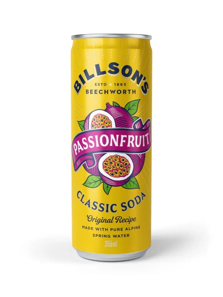 Billson's Classic Soda Passionfruit 355ml