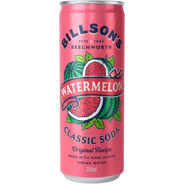 Billson's Classic Soda Watermelon 355ml