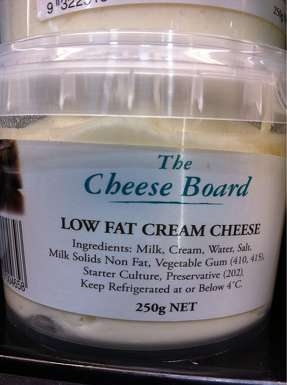 Cheese Board Low Fat Cream Cheese 250g