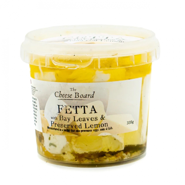 The Cheese Board Fetta With Bay Leaves Preserved Lemon 335g