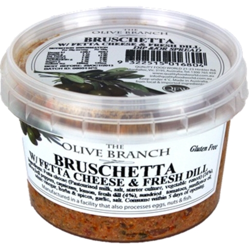 Olive Branch Bruschetta Fetta Cheese & Fresh Dill 250g