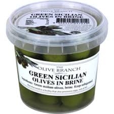 Olive Branch Green Sicilian Olives In Brine 250g