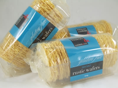 Larder Co Gluten Free Sea Salt Rustic Wafers 120g