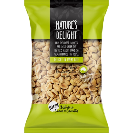 Nature's Delight Peanuts Roasted & Salted 500g