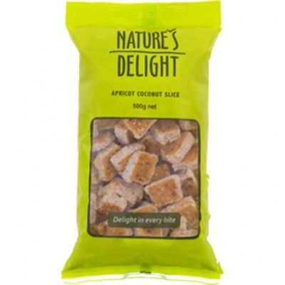 Nature's Delight Apricot Coconut Slice 500g