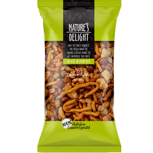 Nature's Delight Spicy Cracker & Nut Mix 300g