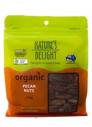 Nature's Delight Organic Pecan Nuts 175g