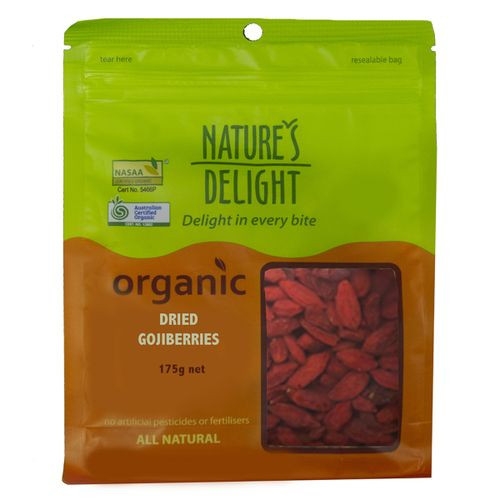 Nature's Delight Organic Goji Berries 175g