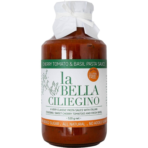 La Bella Ciliegino Cherry Tomato & Basil Pasta Sauce 520g