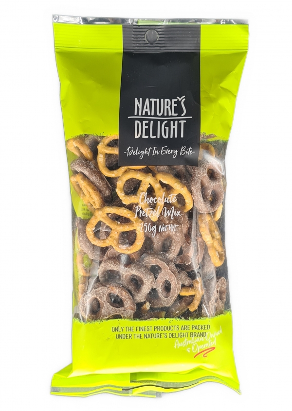 Nature's Delight Choc Pretzels Mix 250g