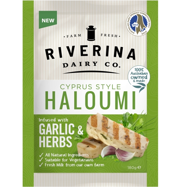 Riverina Dairy Co. Haloumi Garlic & Herbs 180g