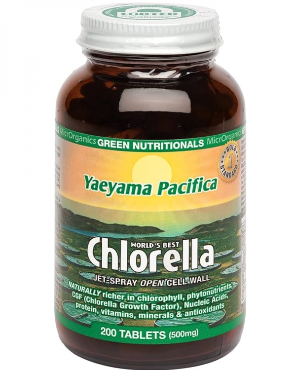 Green Nutritionals Yaeyama Pacifica Chlorella Tablets 500mg 200 Pack