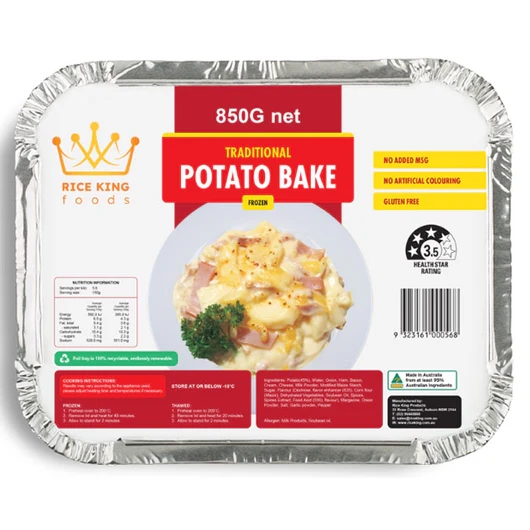 Rice King Frozen Potato Bake Gluten Free 200g