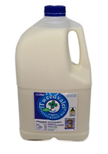 Tweedvale Full Cream Milk Unhomogenised 3lt