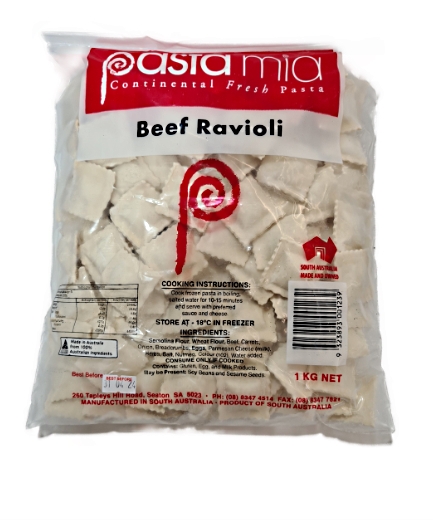 Pasta Mia Frozen Beef Ravioli 1kg