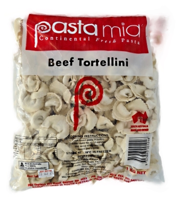 Pasta Mia Frozen Beef Tortellini 1kg