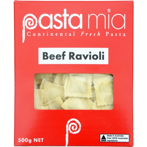 Pasta Mia Frozen Beef Ravioli 500g