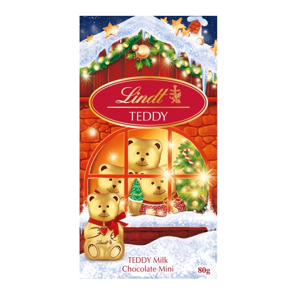 Lindt Mini Teddy Bear Pouch Bag 8 Pack 80g