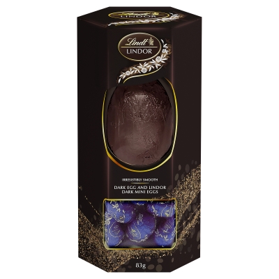 Lindt Lindor Dark Mini Eggs & Dark Egg 83g