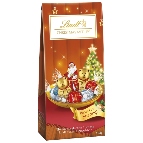 Lindt Christmas Chocolate Medley Bag 194g