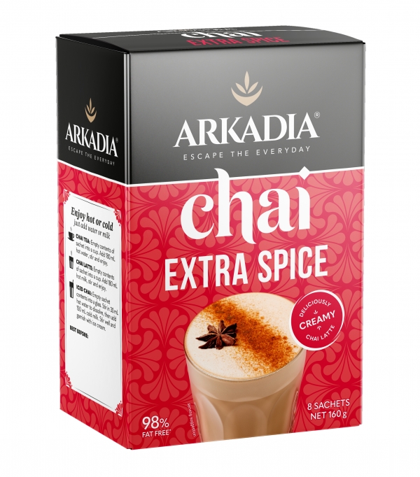 Arkadia Chai Extra Spice Sachets 160g