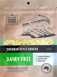 Dairy Free Down Under Cheddar Style Shreds 200g