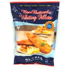 Global Seefood Beer Battered Whiting Fillets 500g