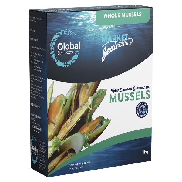 New Zealand Greenshell Mussels 1kg