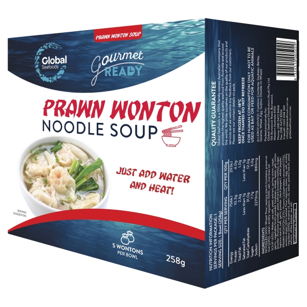 Global Seafoods Prawn Wonton Noodle Soup 258g