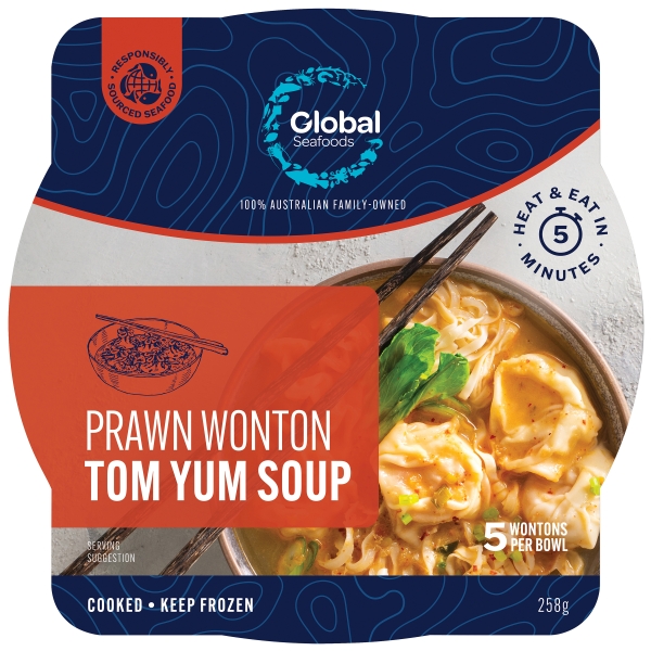 Global Seafoods Wonton Soup Tom Yum 258g