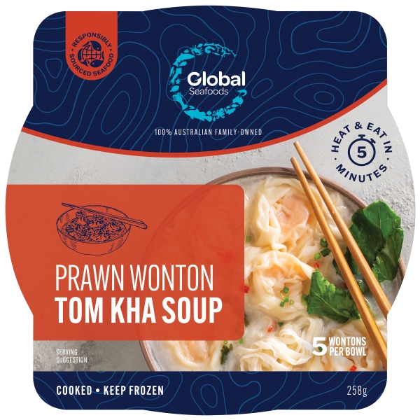 Global Seafoods Wonton Soup Tom Kha 258g