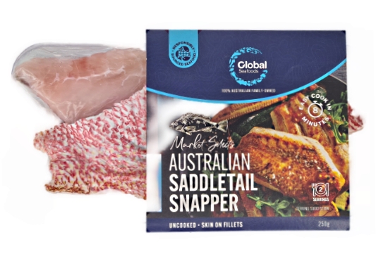 Global Seafoods Australian Saddletail Snapper Skin On Fillets 250g