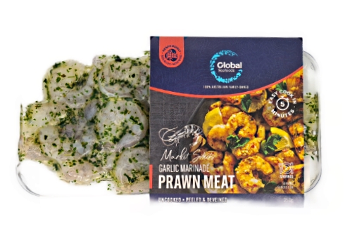 Global Seafoods Prawn Meat With Garlic Marinade 250g