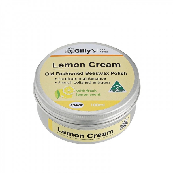 Gilly's Lemon Cream Beeswax Polish 100ml