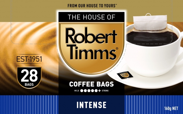 Robert Timms Coffee Bags Intense 28 Pack 160g