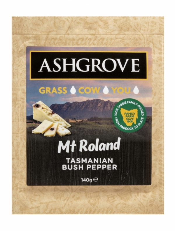 Ashgrove Cheese Mt Roland Bush Pepper 140g